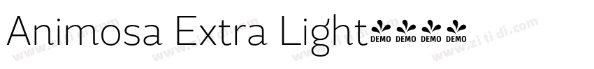 Animosa Extra Light字体转换